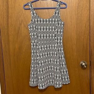 Navy and white summer dress